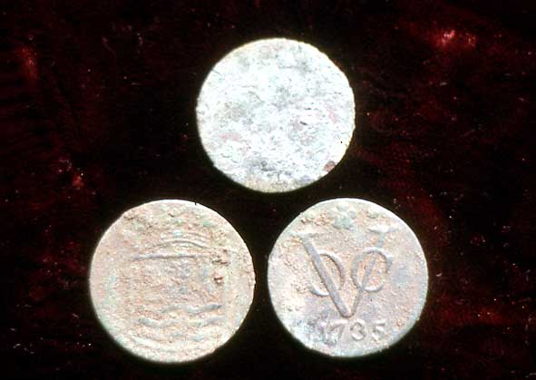 Fig. 6 Dutch East India Company (VOC) coins, 18th century